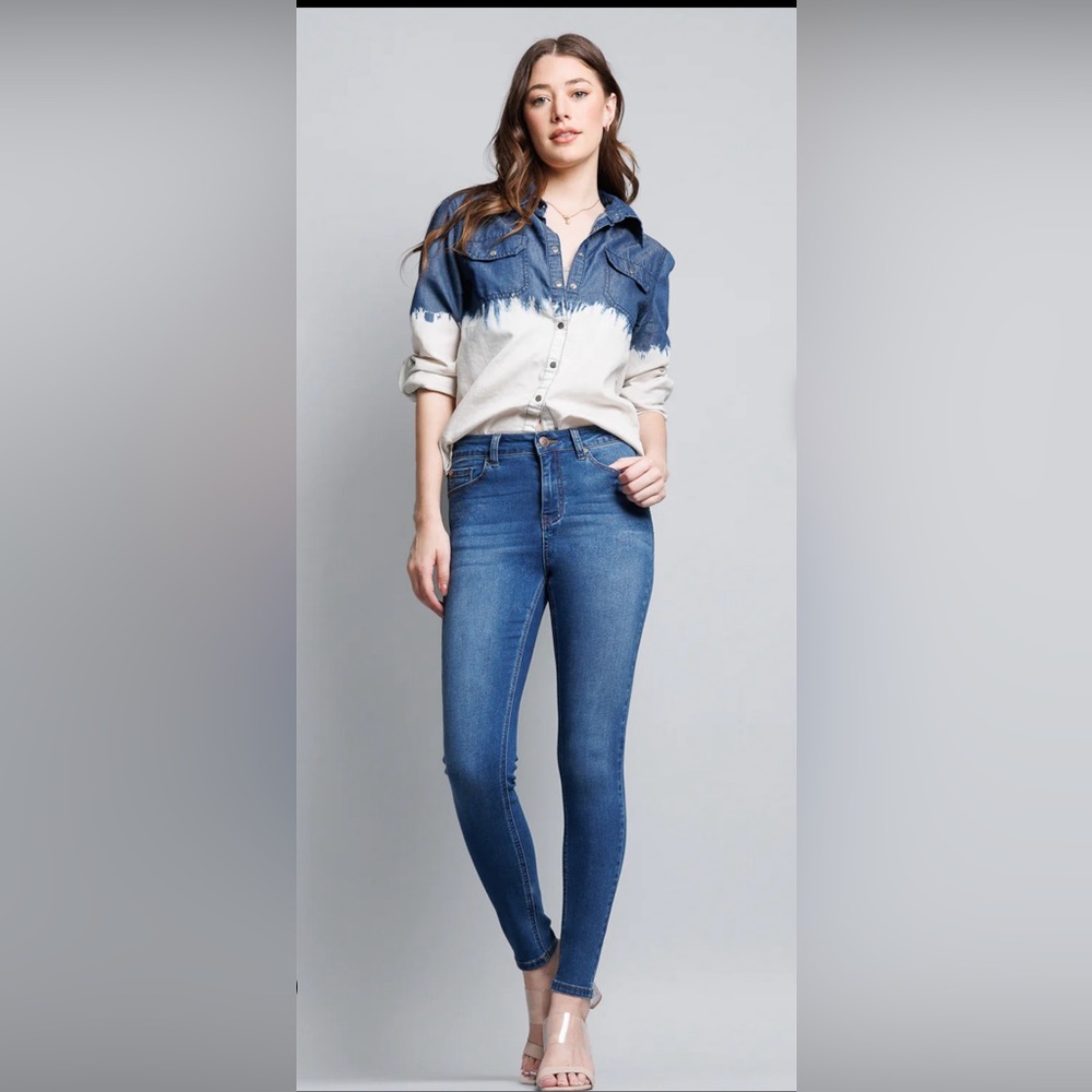 Enjean High Rise Ankle Skinny Jeans